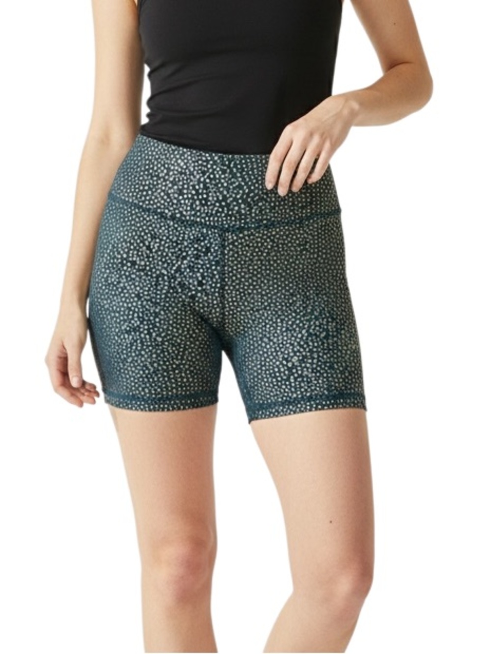BuffBunny Bossy Print Active Biker Shorts Teal